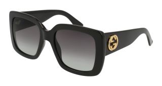 Óculos de sol Gucci GG0141SN Preto Retangular