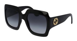 Óculos de sol Gucci GG0053SN Preto Retangular
