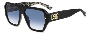 Óculos de sol Dsquared2 D2 0128/S Preto Ovalada - 1