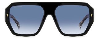 Óculos de sol Dsquared2 D2 0128/S Preto Ovalada - 2