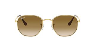 Óculos de sol Ray Ban 0RB3548 HEXAGONAL Dourados Quadrada - 2