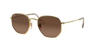 Óculos de sol Ray Ban 0RB3548N HEXAGONAL Dourados Quadrada - 1