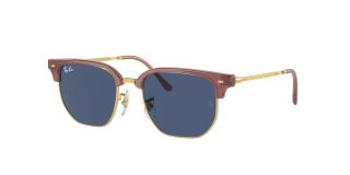 Óculos de sol Ray Ban Junior 0RJ9116S JUNIOR NEW CLUBMASTER Rosa/Vermelho-Púrpura Quadrada - 1