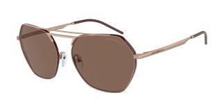 Óculos de sol Emporio Armani 0EA2148 Dourados Quadrada - 1