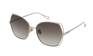 Óculos de sol Nina Ricci SNR360 Dourados Quadrada