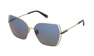 Óculos de sol Nina Ricci SNR380 Dourados Quadrada