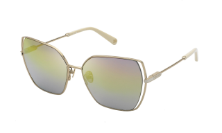 Óculos de sol Nina Ricci SNR380 Dourados Quadrada