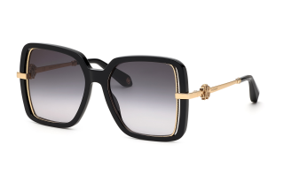 Óculos de sol Roberto Cavalli SRC007 Preto Quadrada