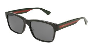 Óculos de sol Gucci GG0340S Preto Retangular