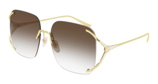 Óculos de sol Gucci GG0646S Dourados Retangular