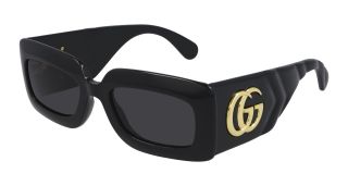 Óculos de sol Gucci GG0811S Preto Retangular