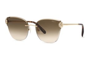 Óculos de sol Chopard SCHL57S Dourados Borboleta