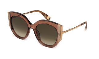 Óculos de sol Furla SFU820 Castanho Redonda
