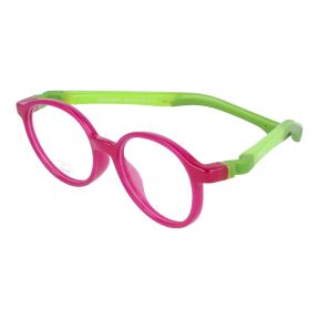 Óculos graduados Nano Silicona NAO3180344 Rosa/Vermelho-Púrpura Redonda - 1