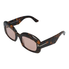 Óculos de sol Tom Ford FT1219 CARMEN-02 Castanho Retangular - 1