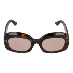 Óculos de sol Tom Ford FT1219 CARMEN-02 Castanho Retangular - 2