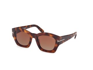 Óculos de sol Tom Ford FT1083 GUILLIANA Castanho Quadrada - 1