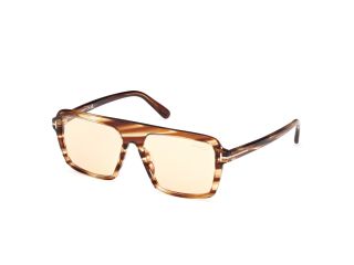 Óculos de sol Tom Ford FT1176 VINCENT Castanho Aviador - 1