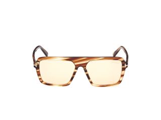Óculos de sol Tom Ford FT1176 VINCENT Castanho Aviador - 2
