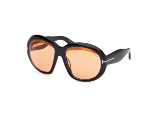 Óculos de sol Tom Ford FT1193 ANGELLICA Preto Redonda - 1