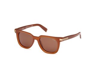 Óculos de sol Ermenegildo Zegna EZ0248 Castanho Quadrada - 1