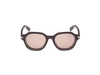 Óculos de sol Ermenegildo Zegna EZ0250 Castanho Quadrada - 2