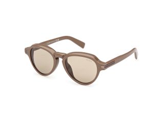Óculos de sol Ermenegildo Zegna EZ0252 Castanho Redonda - 1