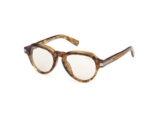 Óculos de sol Ermenegildo Zegna EZ0252 Castanho Redonda - 1