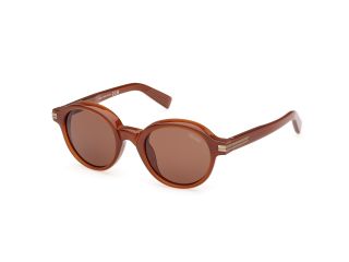 Óculos de sol Ermenegildo Zegna EZ0253 Castanho Redonda - 1