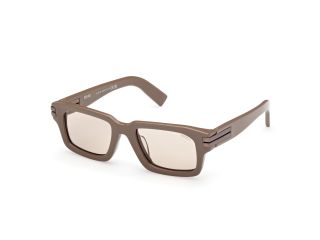 Óculos de sol Ermenegildo Zegna EZ0255 Castanho Retangular - 1