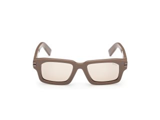 Óculos de sol Ermenegildo Zegna EZ0255 Castanho Retangular - 2