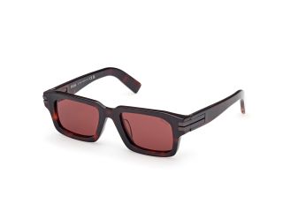 Óculos de sol Ermenegildo Zegna EZ0255 Castanho Retangular - 1