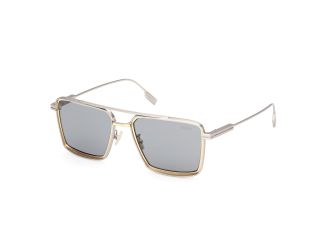 Óculos de sol Ermenegildo Zegna EZ0257 Prateados Aviador - 1