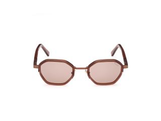 Óculos de sol Ermenegildo Zegna EZ0259 Castanho Quadrada - 2