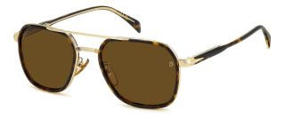 Óculos de sol David Beckham DB 1161/S Castanho Aviador - 1