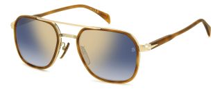 Óculos de sol David Beckham DB 1161/S Castanho Aviador - 1