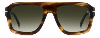 Óculos de sol David Beckham DB 7127/S Castanho Retangular - 2