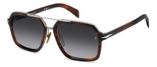 Óculos de sol David Beckham DB 7128/S Castanho Retangular - 1