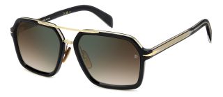 Óculos de sol David Beckham DB 7128/S Preto Retangular - 1