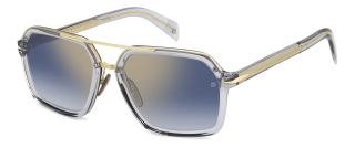 Óculos de sol David Beckham DB 7128/S Dourados Retangular - 1