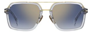 Óculos de sol David Beckham DB 7128/S Dourados Retangular - 2