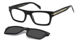 Óculos de sol David Beckham DB 7129/CS Preto Retangular - 1
