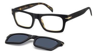 Óculos de sol David Beckham DB 7129/CS Preto Retangular - 1