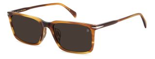 Óculos de sol David Beckham DB 1163/F/S Castanho Retangular - 1