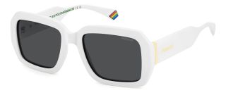 Óculos de sol Polaroid PLD 6223/S/X Branco Retangular - 1