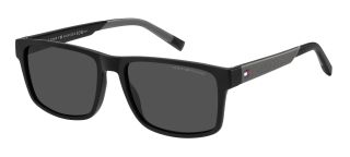 Óculos de sol Tommy Hilfiger TH 2142/S Preto Retangular - 1