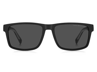 Óculos de sol Tommy Hilfiger TH 2142/S Preto Retangular - 2
