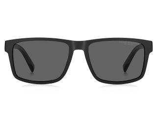Óculos de sol Tommy Hilfiger TH 2142/S Preto Retangular - 2