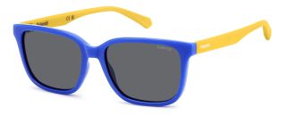Óculos de sol Polaroid Kids PLD 8063/S Amarelo Retangular - 1