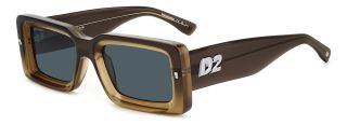Óculos de sol Dsquared2 D2 0142/S Castanho Retangular - 1
